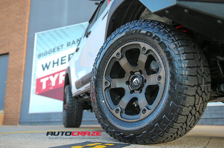 TOYOTA HILUX 4WD BEAST BLACK MACHINED WITH DARK TINT